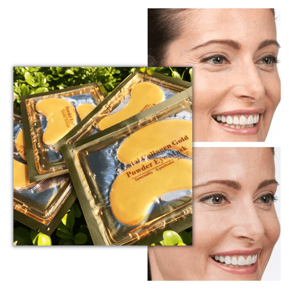 Maschera per gli occhi al collagene d'oro 24K (3 paia) - SkinHarmony®